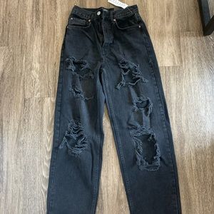 Urban Outfitters Ripped Black Jeans